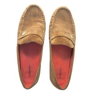G.H. Bass & Co Women Brown Suede Loafer Flats Slip On Size 8